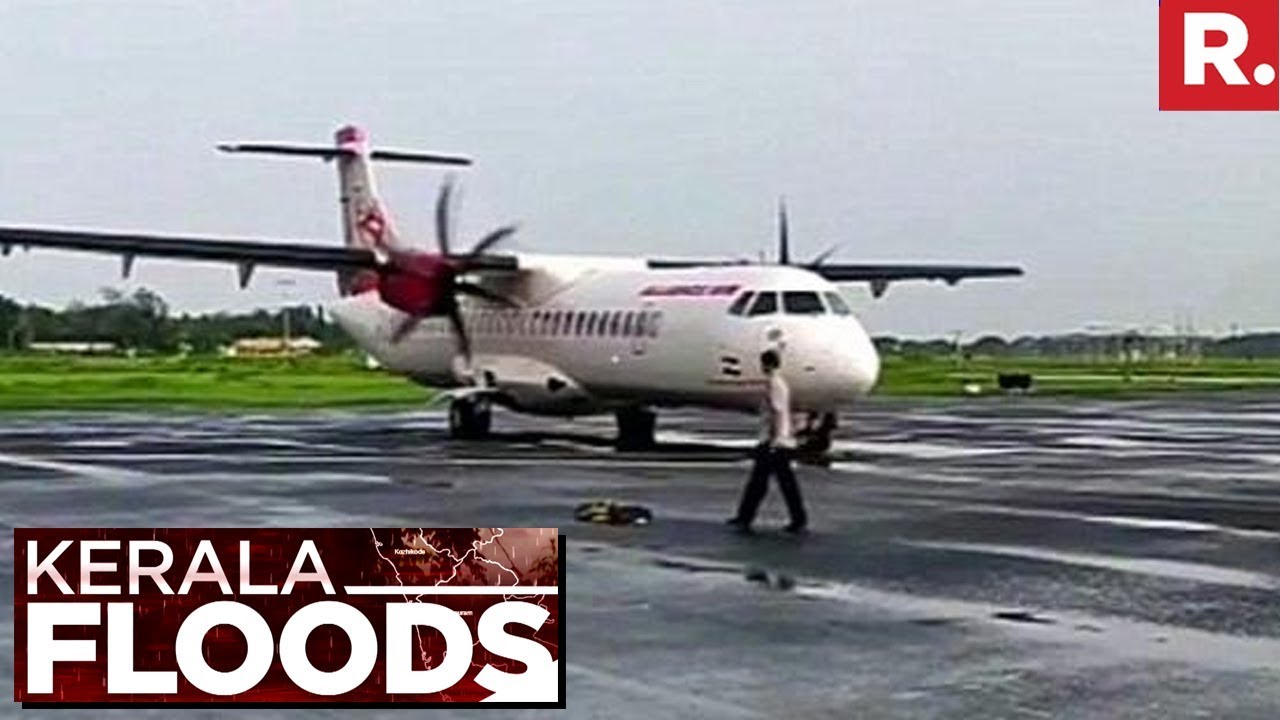 First Commercial Flight Lands At Kochi Naval Airport | Kerala Floods 2018