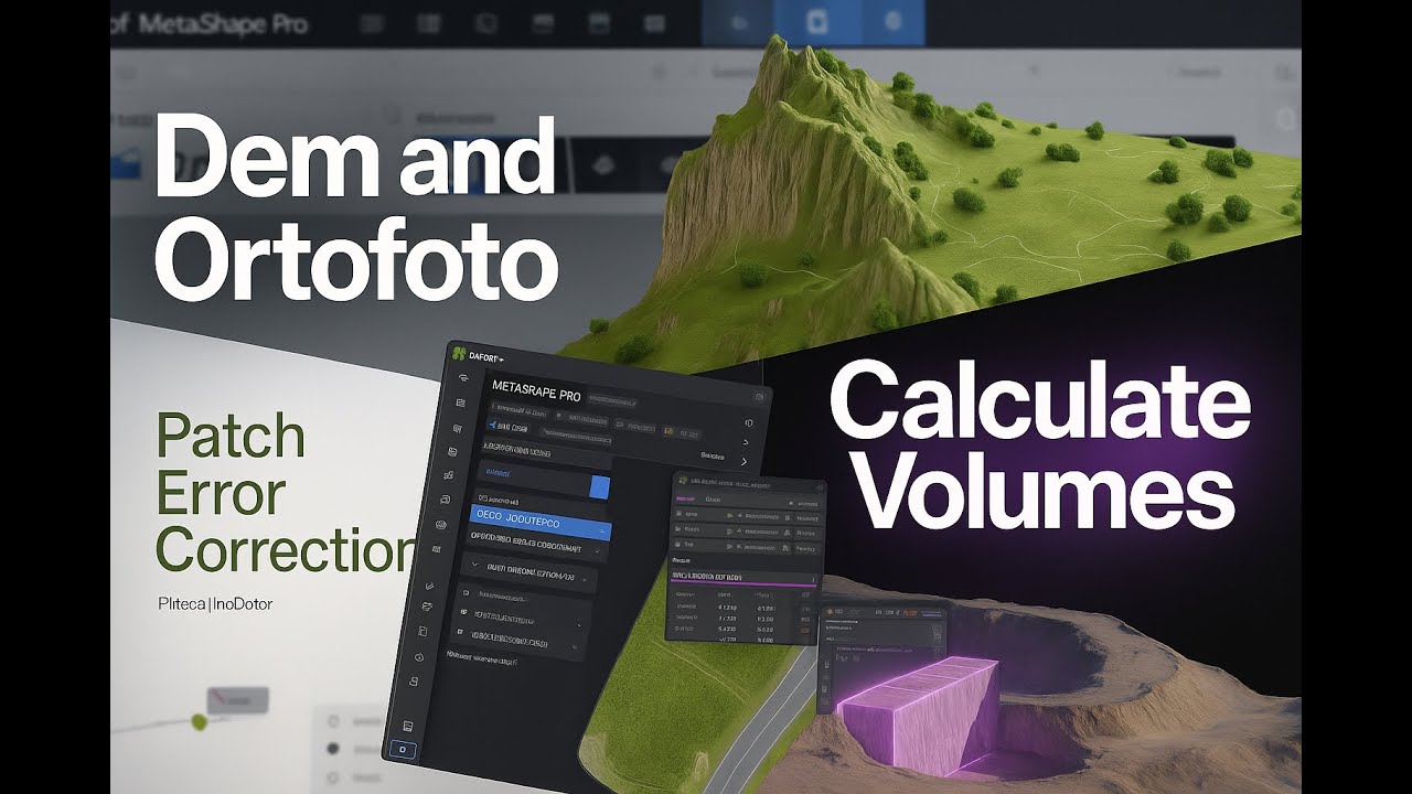 Agisoft Metashape Pro: Guida Completa per Fotogrammetria e Calcolo Volumi (Patch e Correzione DEM)