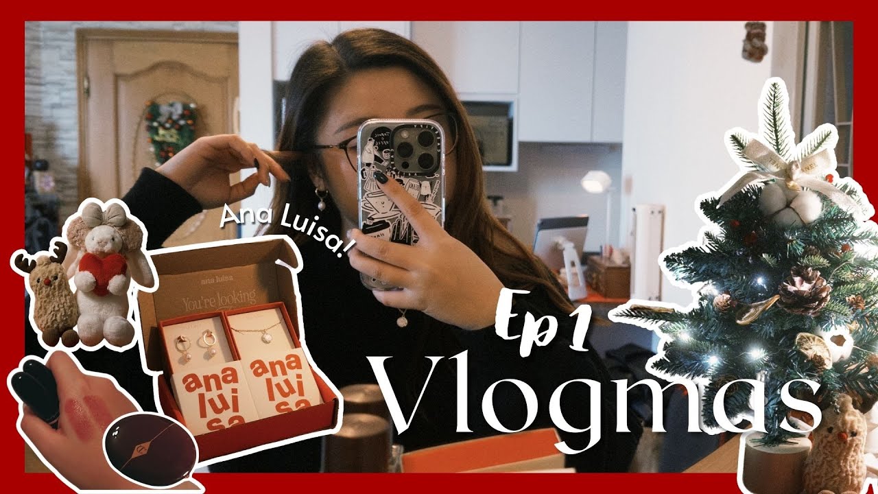 Vlogmas 1🎄｜Ana Luisa飾物真的很好穿搭！｜Black Friday Haul｜Decorate my Christmas Tree｜Vlogmas 2024