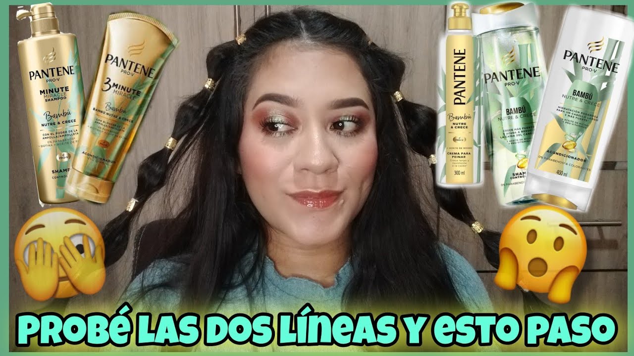🍃PANTENE BAMBÚ NUTRE Y CRECE🍃/¿Si controla la caída del cabello? 🤭😱