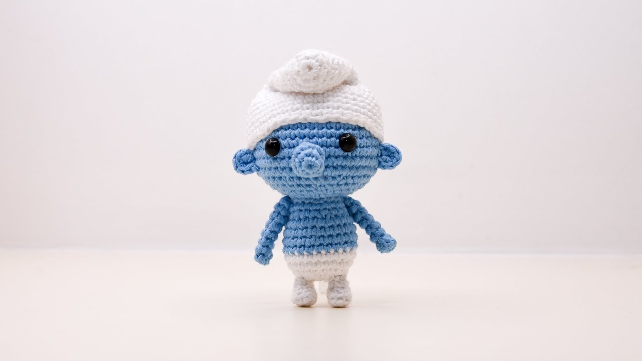 Amigurumi | como hacer los pitufos en crochet | Bibi Crochet | (The smurfs English subtitles)