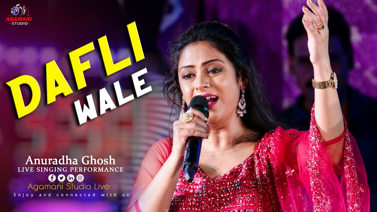 'Dafli Wale Dafli Baja' || Hindi Romantic Song | Live Singing By - Anuradha Ghosh | @AgamaniStudio