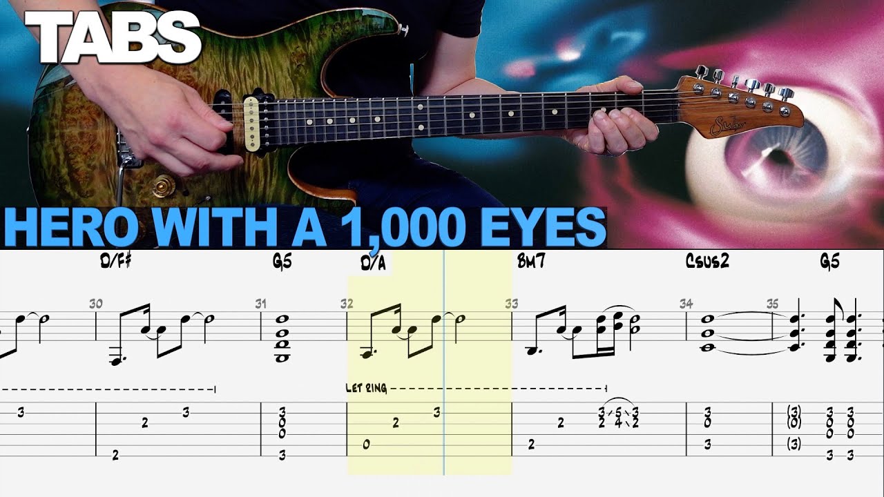 Steve Lukather - Hero With A 1,000 Eyes | Guitar cover WITH TABS |