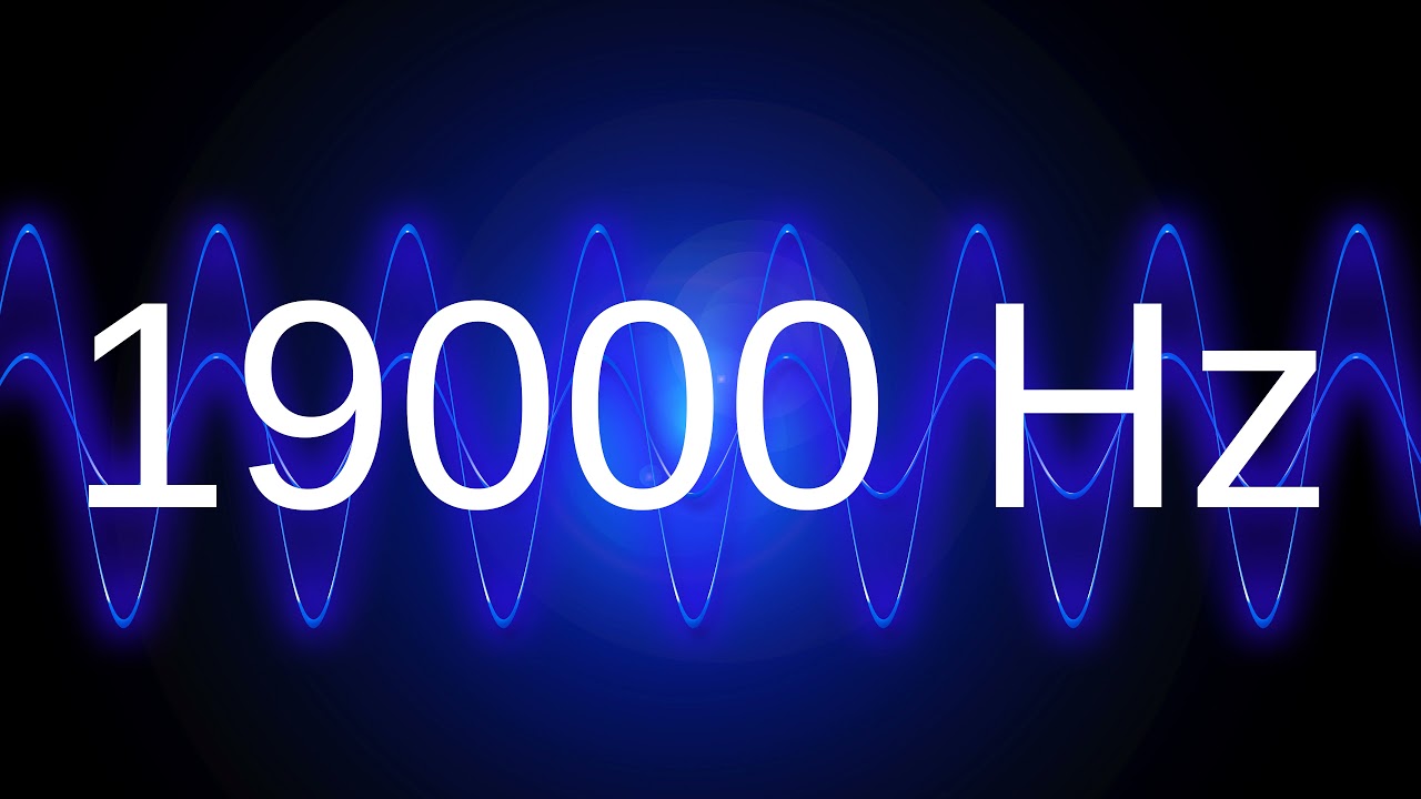 19000 Hz clean pure sine wave TEST TONE 19 khz frequency