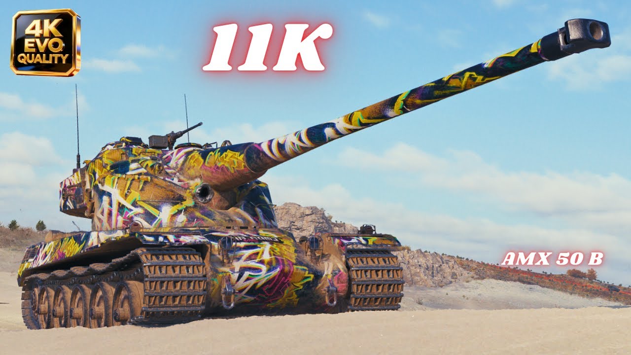 AMX 50 B 11K Damage 8 Kills & 2x AMX 50 B 10K Damage 11 Kills & 11K  Dmg World of Tanks
