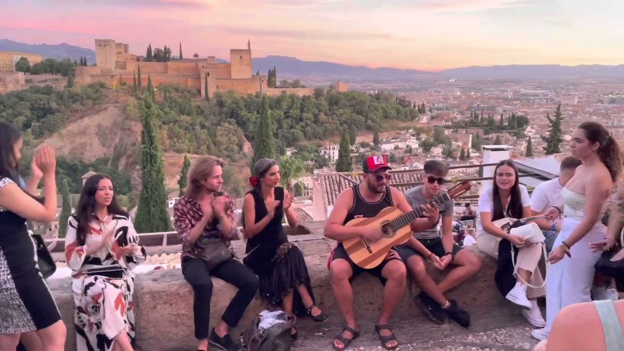 Fiesta en el Mirador de San Nicolás (Granada) Mi Estrella Blanca