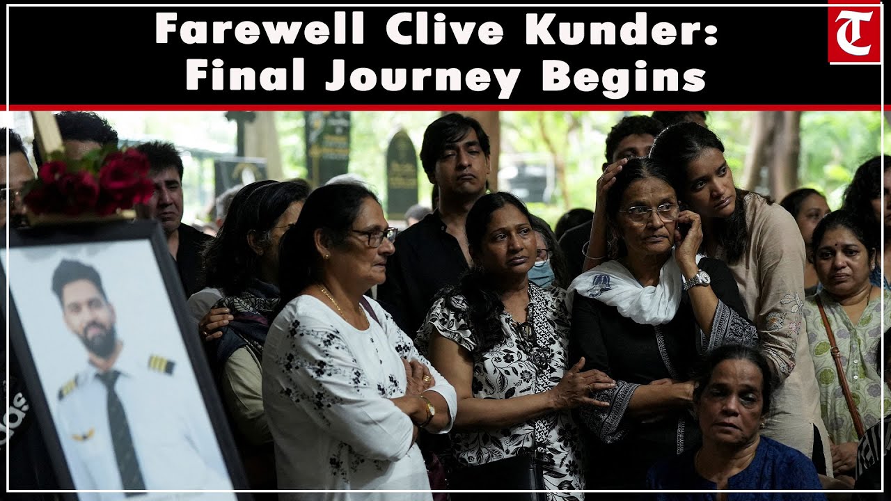 Emotional Farewell: Air India Co-Pilot Clive Kunder Laid to Rest at Sewri Cemetery, Mumbai