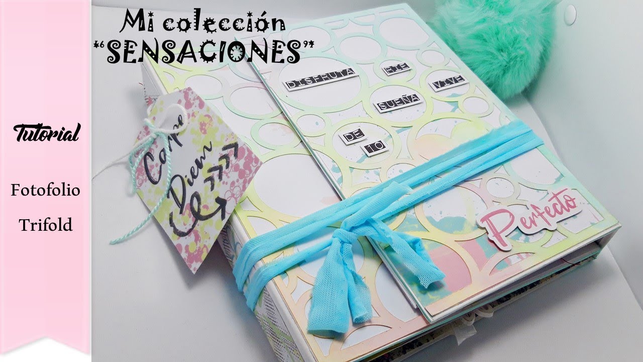 Tutorial Photofolio/ trifold con mi colección de papeles!! SENSACIONES