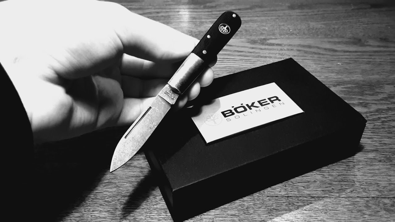 Böker Solingen Barlow with Bog Oak covers!