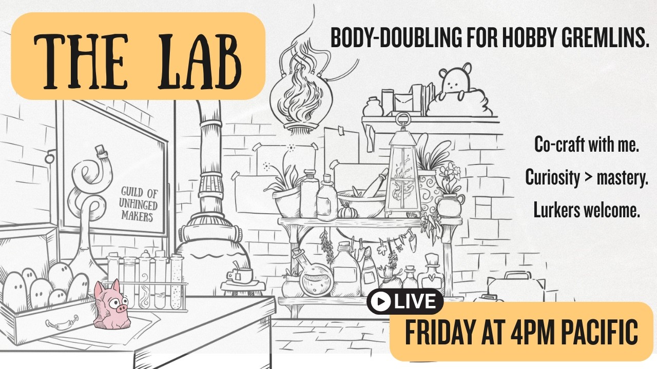THE LAB (LIVE)— Cozy Body-Doubling + Tiny Experiments (3.7.26)