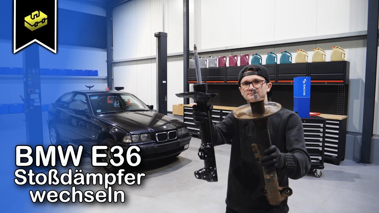 BMW E36 Stoßdämpfer Vorne Wechseln | Changing front shock absorbers | VitjaWolf | Tutorial | HD