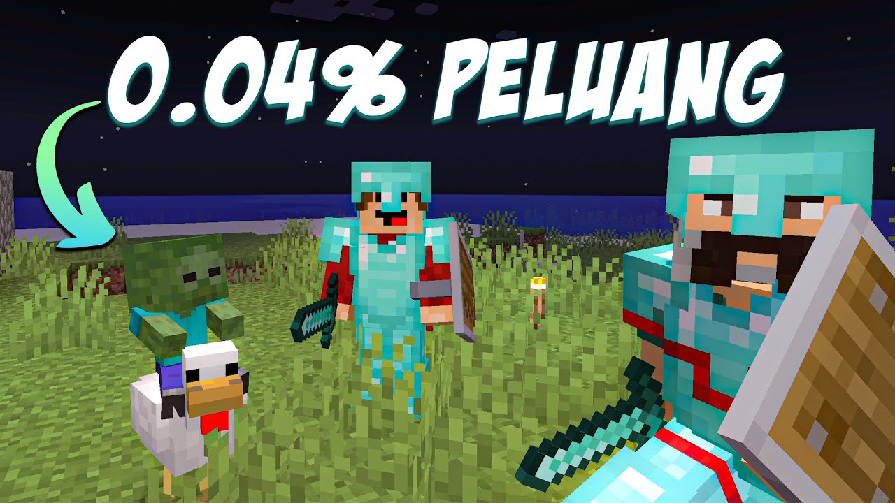 KAMI JUMPA CHICKEN JOCKEY DALAM MINECRAFT! - Episod 4