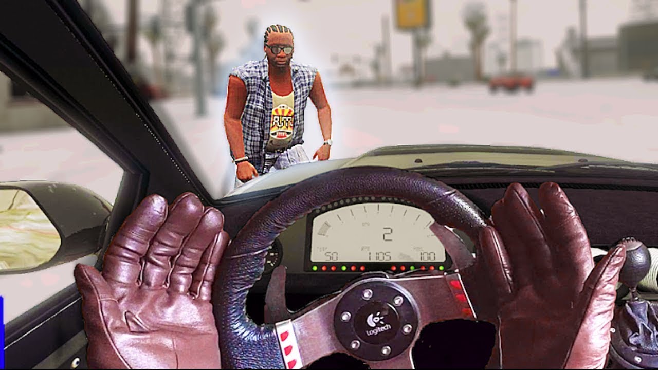 Icy Roads VS Pedestrians & Drivers - Who Won? 😂 GTA V Icy Road Mayhem