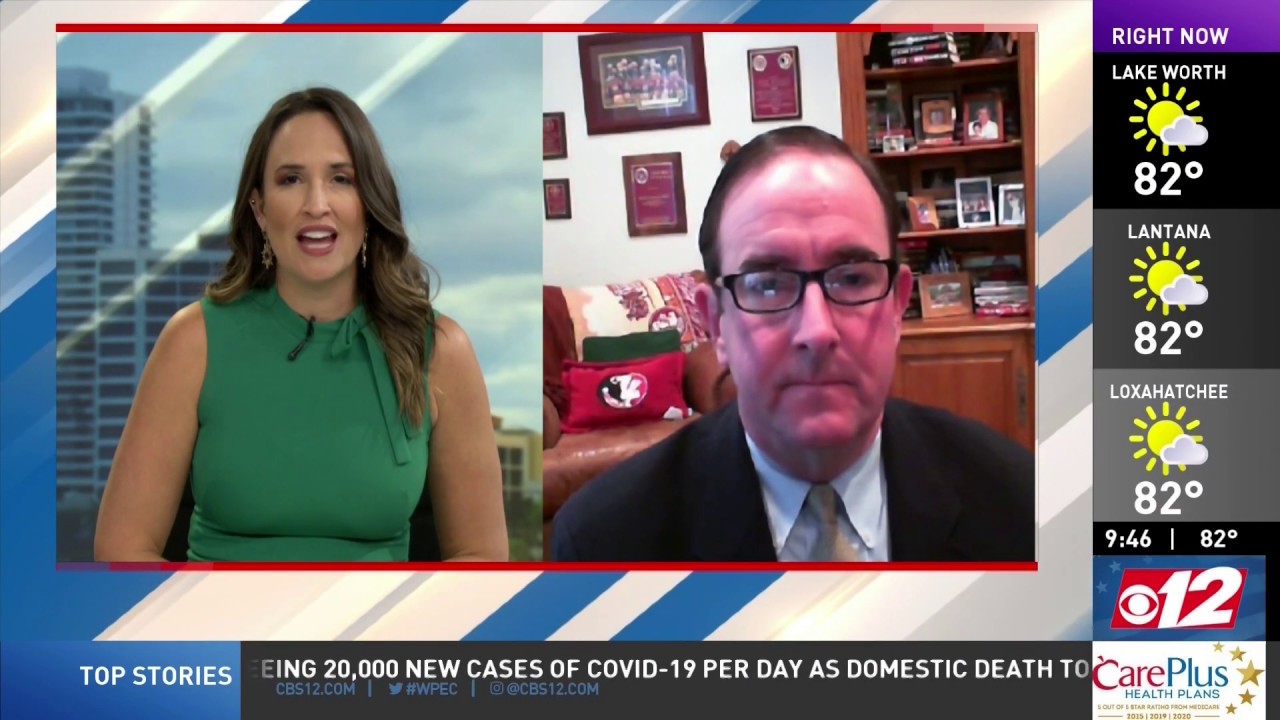 Haggard Law's Michael Haggard on CBS West Palm Discussing Crime & Covid-19 -Crime Victim Attorney