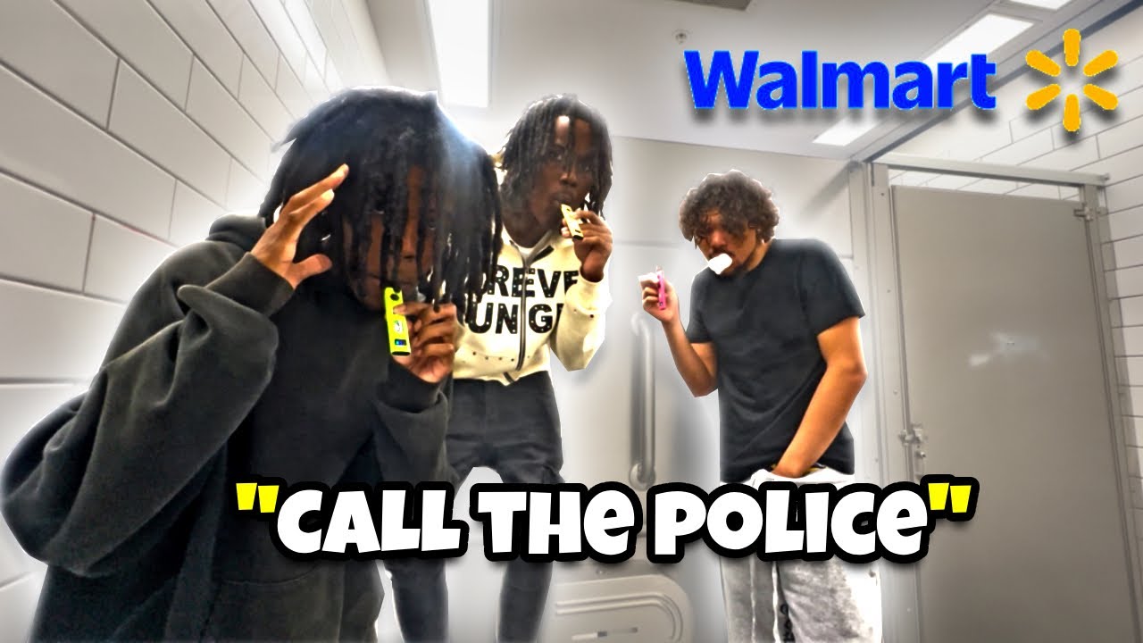 HOTBOXING WALMART BATHROOM THEN SCREAMING 
