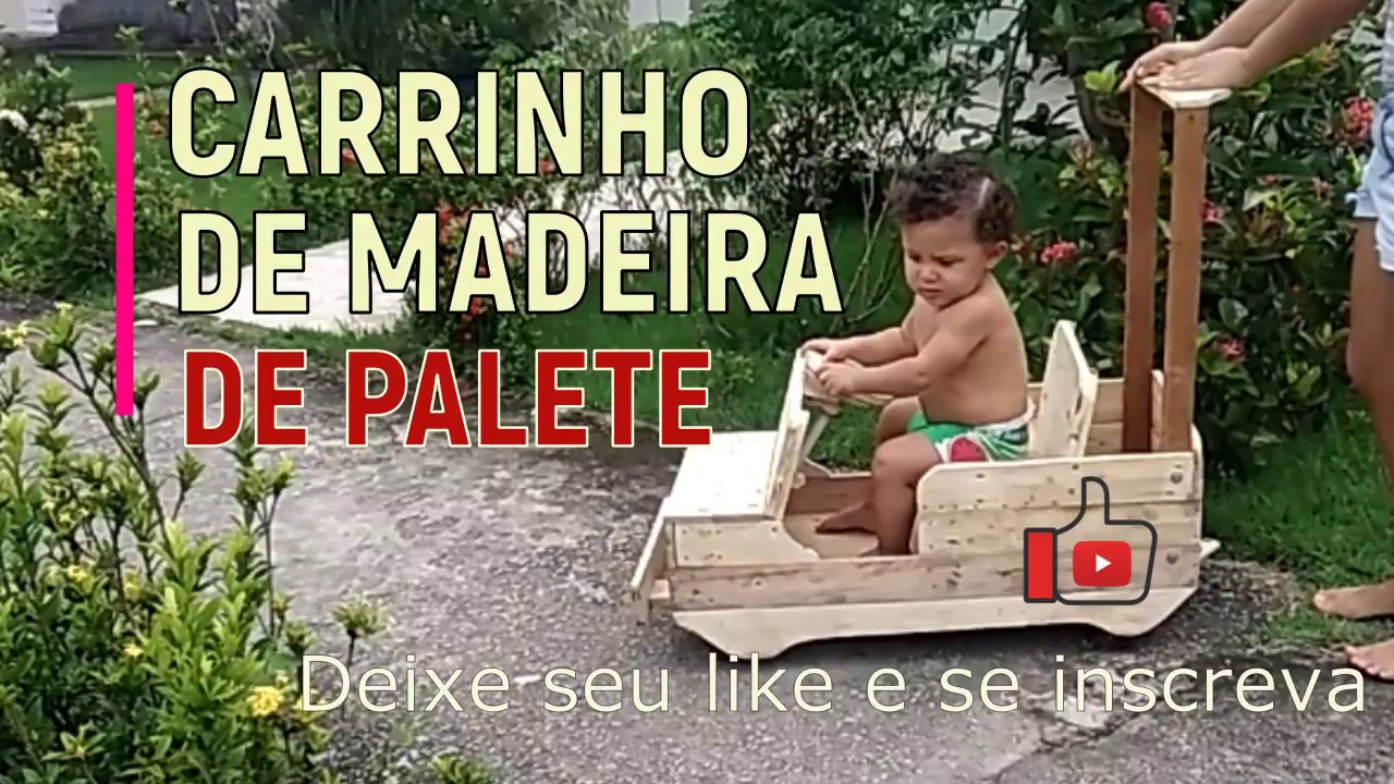 Carrinho Feito de Madeira de Palete