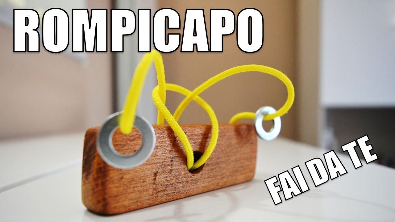 COSTRUIRE UN ROMPICAPO DIFFICILE FATTO IN CASA | MAKE A SOLOMON'S WOODEN IQ PUZZLE LOCK