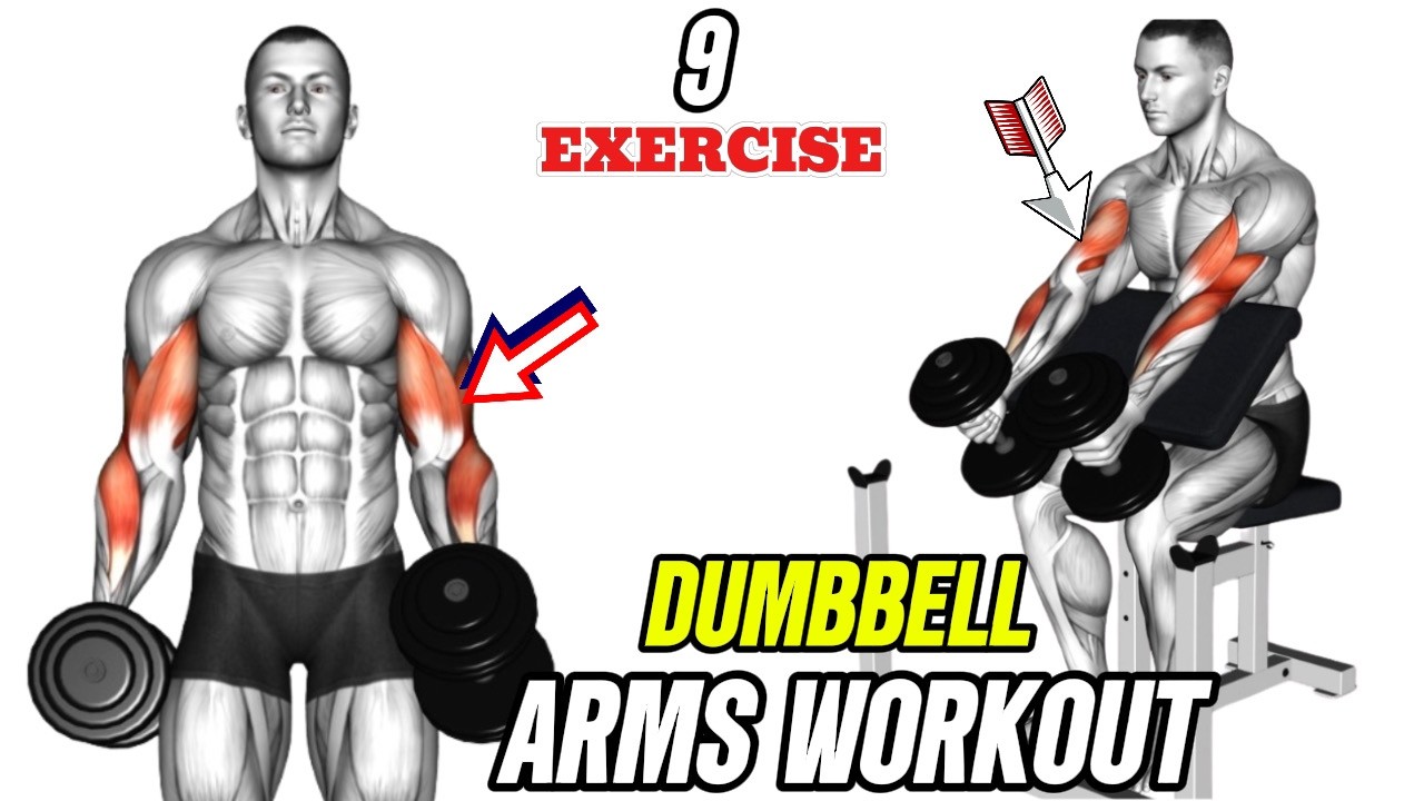 Arms Workout for Bigger Biceps & Triceps (Build Size & Strength) | Fit Motion