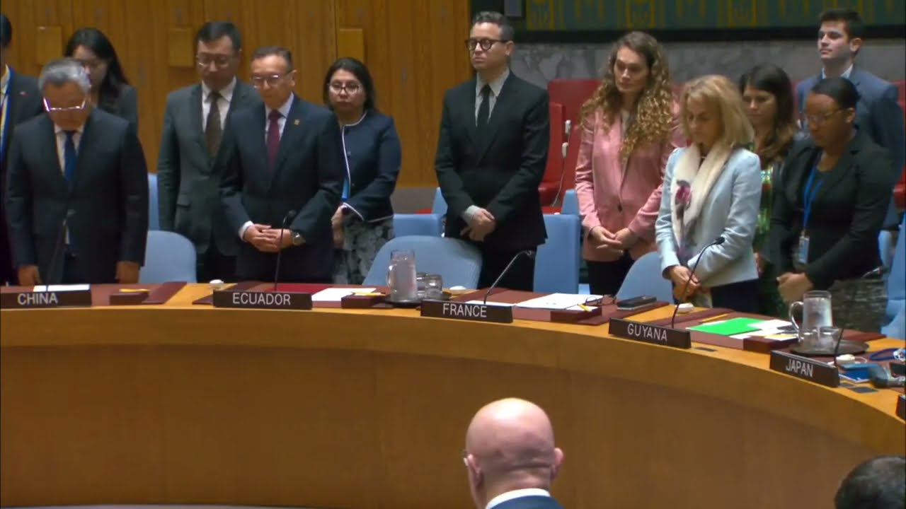 Security Council - Minute of silence at UN Security Council for Iran's President