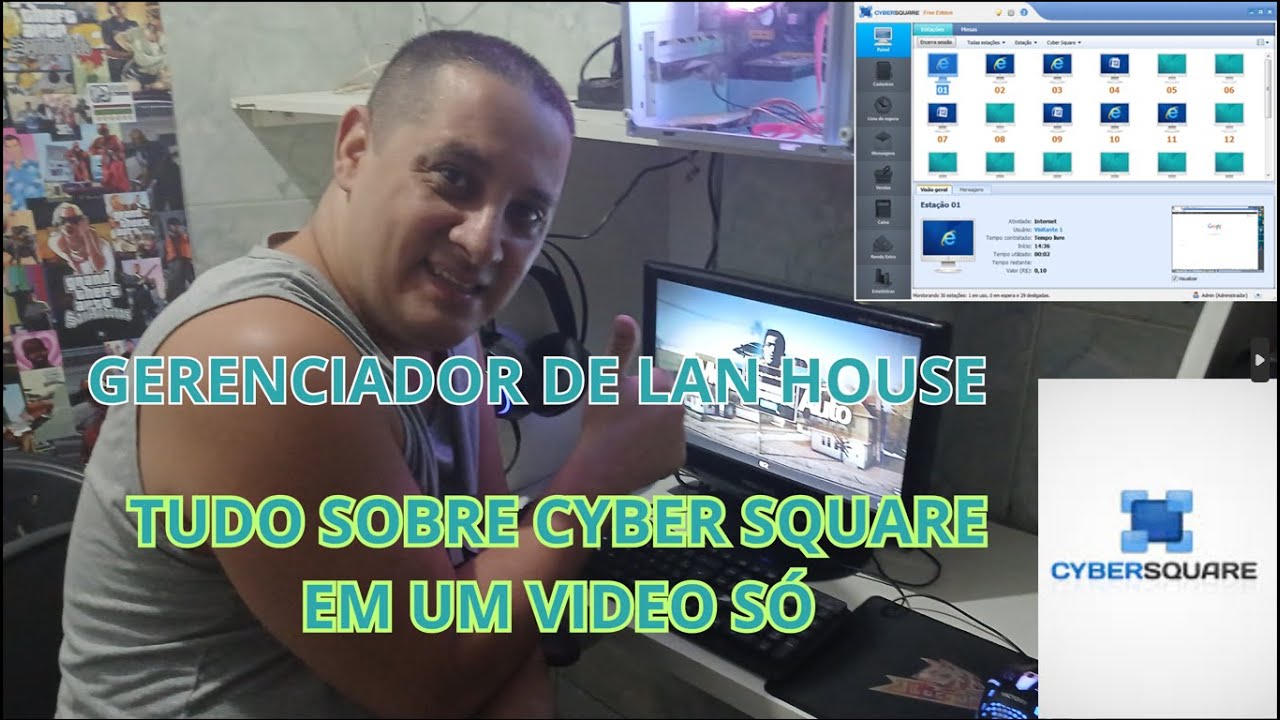 gerenciador de lan house gratis cyber square