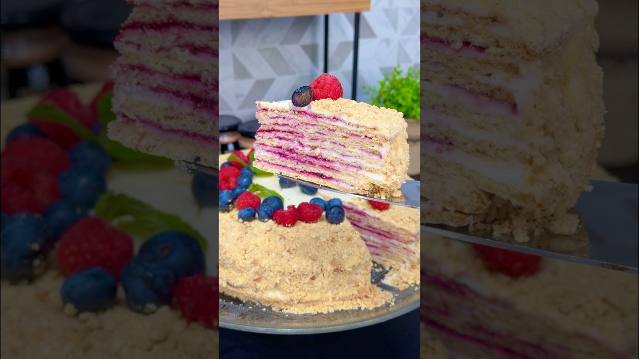 Tort Medovik Cu Jeleu De Fructe