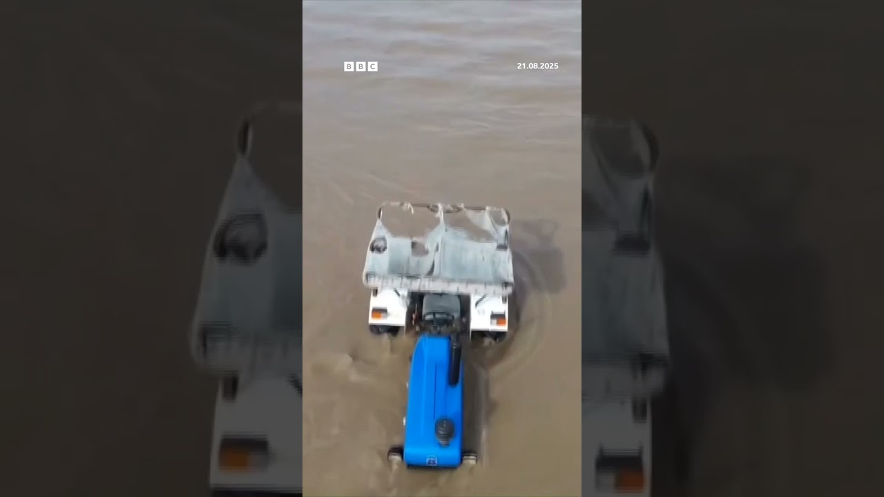 Drone visuals show flooding after heavy rainfall in Gujarat | BBC News India