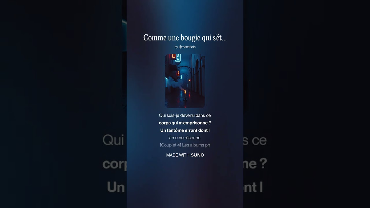 Comme une bougie qui s'éteint [Version 2026]