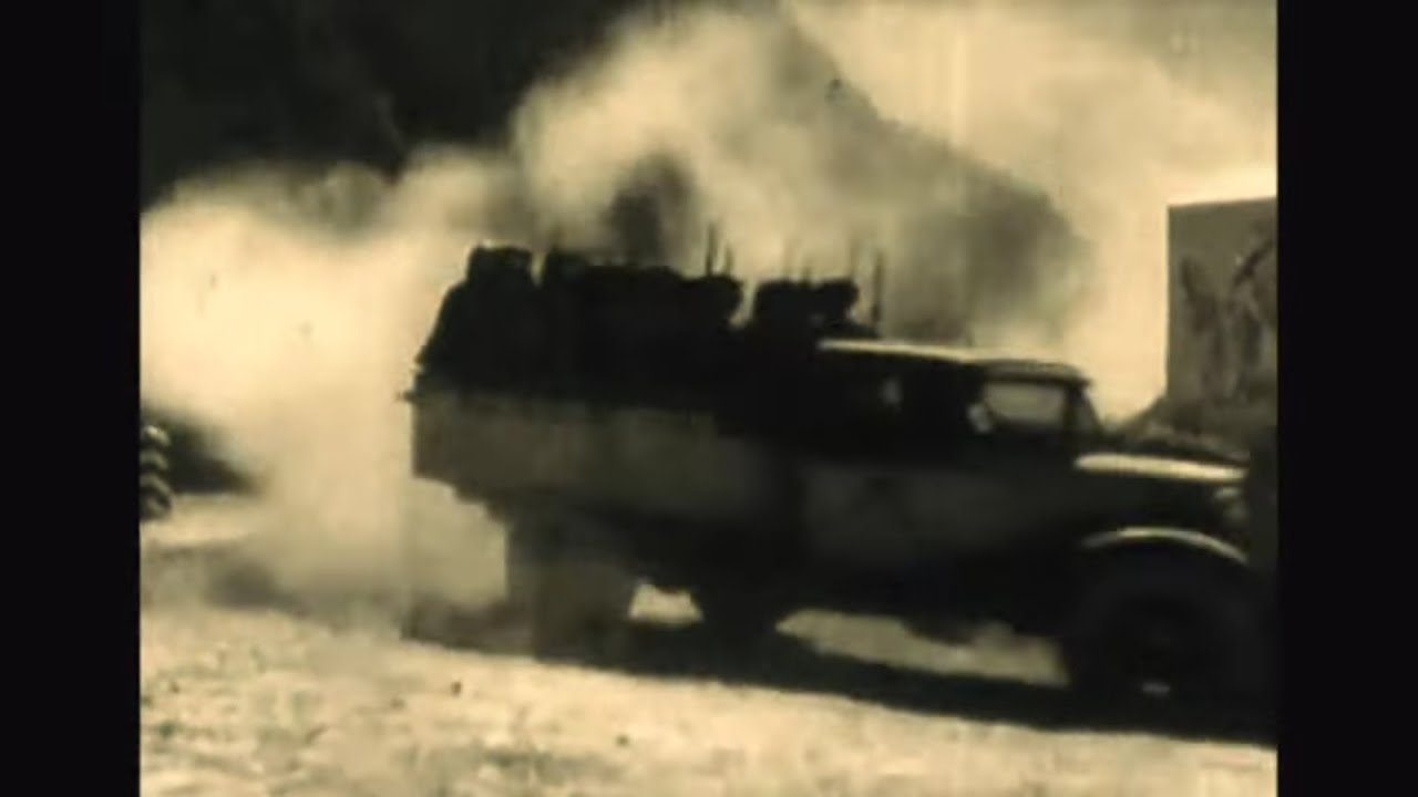 Шофер угробил кузов с немцами Driver destroy car with soldiers 