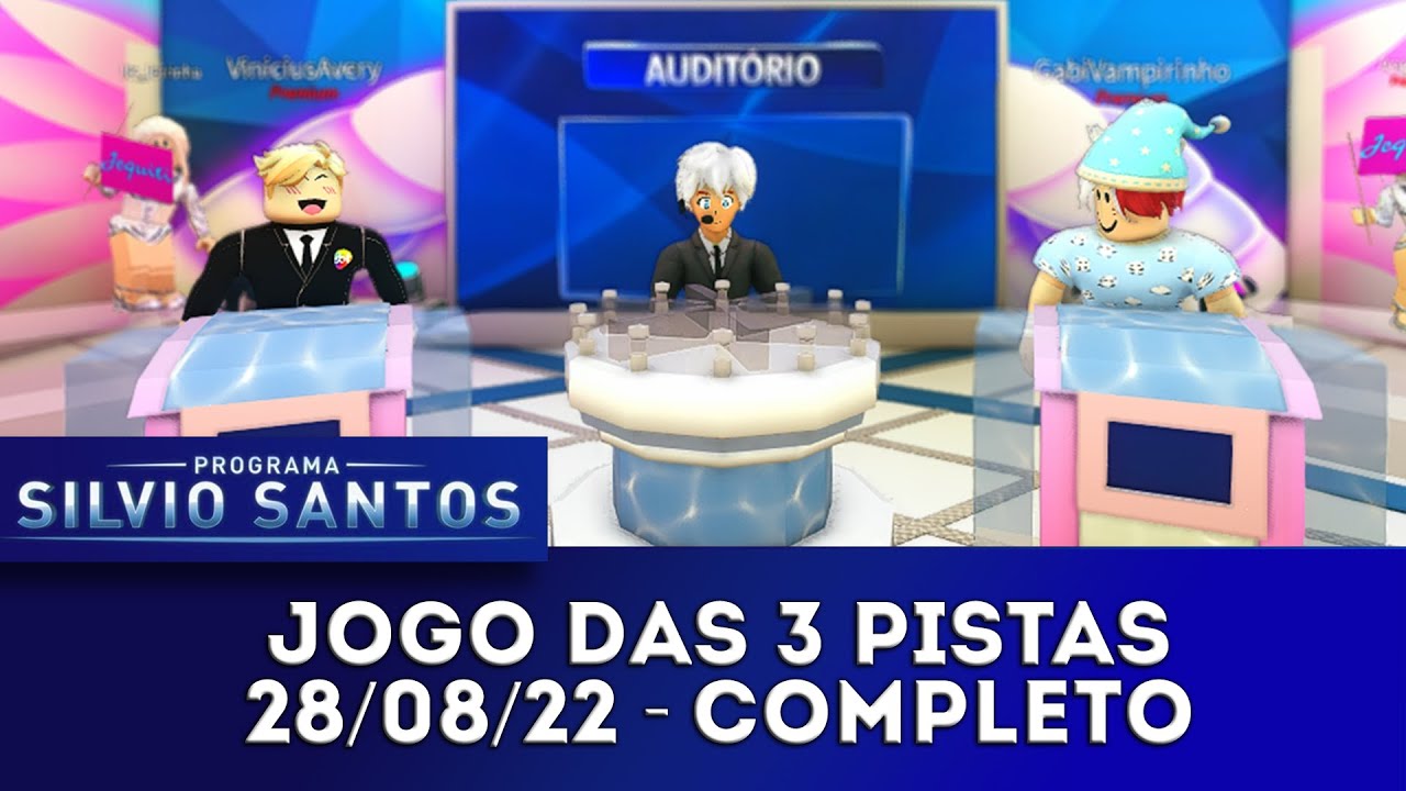 Jogo das 3 Pistas | Programa Silvio Santos (28/08/22)