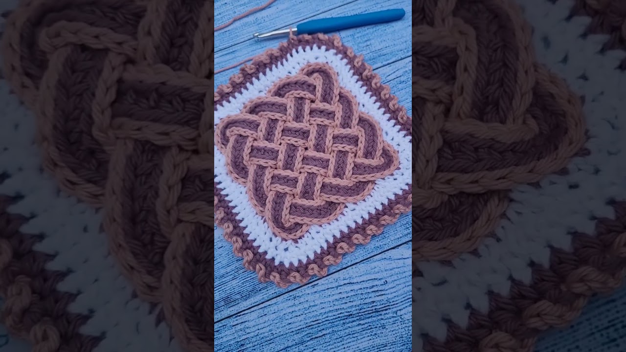Beautiful Celtic Crochet Square 😍 - FREE pattern!