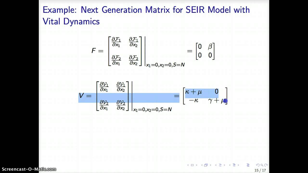 MATH 5880 Calculation of R0 Part 3