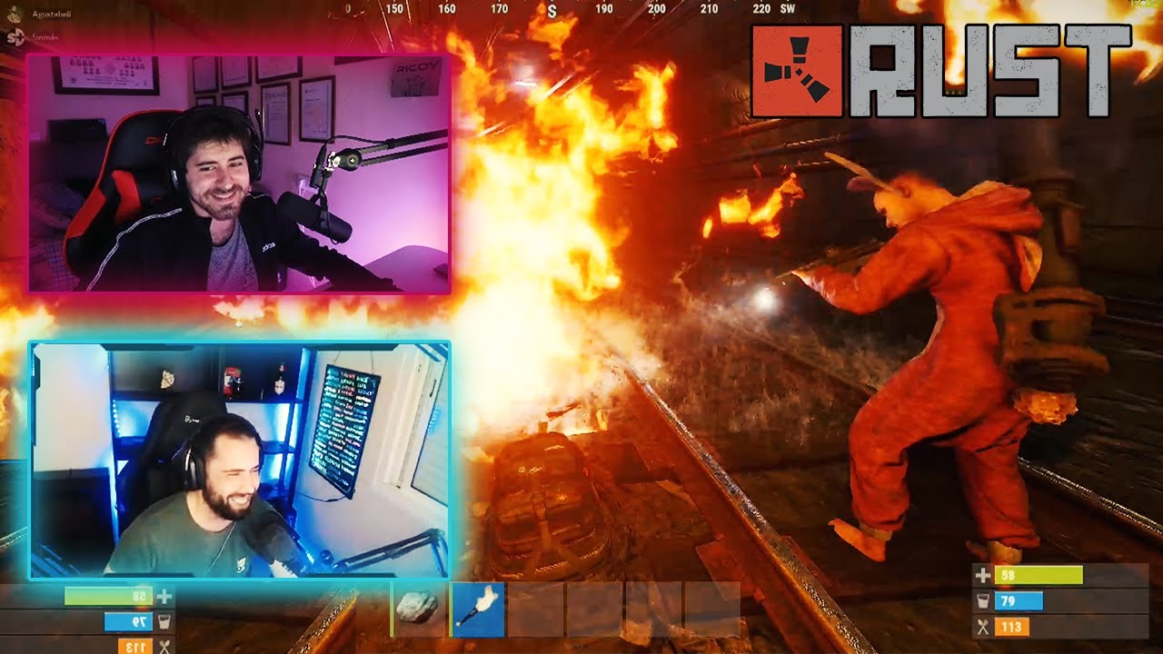 Clips de RICOY y AGUS en RUST || Clips de Twitch