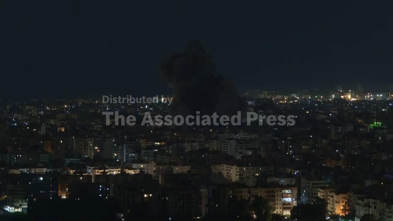 Huge blasts in Beirut as Israel says it was targeting Hezbollah command centres