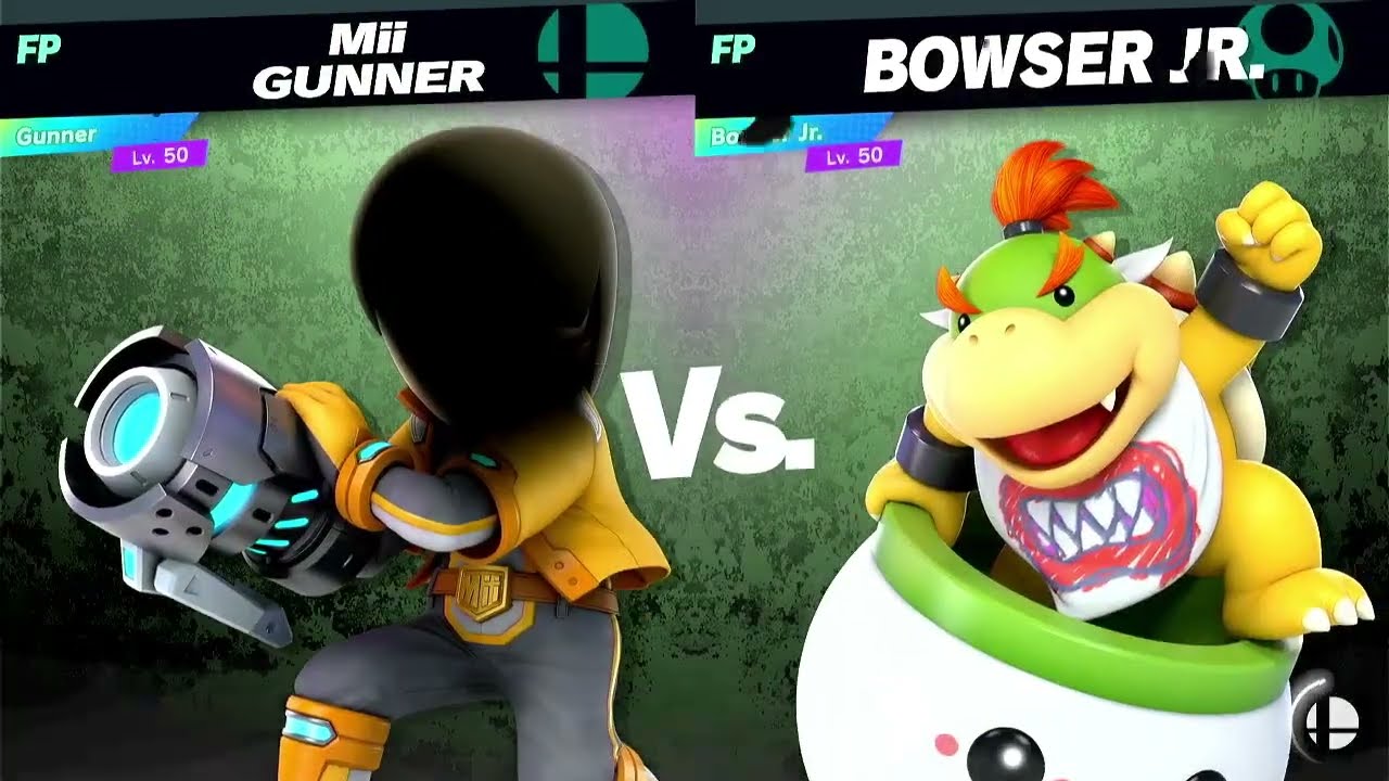 Super Smash Bros Ultimate Amiibo Fights Gunner vs the World #58 vs Bowser Jr