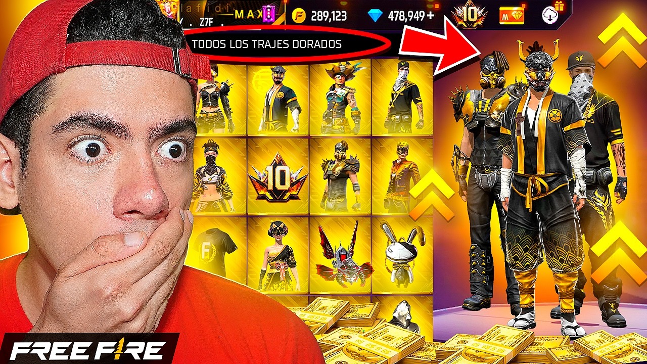 COMPRE UNA CUENTA DE FREE FIRE CON EL SAKURA DORADO !! - TheDonato