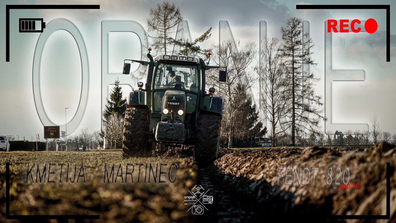 [FENDT 820 VARIO & KVERNELAND LB 100] ORKA/ PLOWING/ ORANJE/ MUD/ BŁOTO/ PFLUGEN/ kmetija MARTINEC