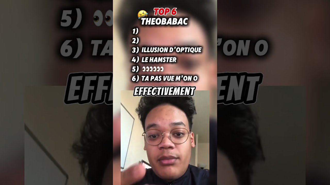 Top 6 meilleur moment de @theobabac 🤣🤣 #drole #top6 #meme #humour #theobabac