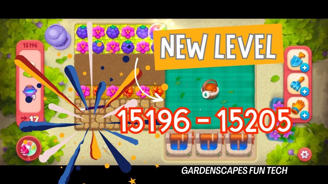 NEW LEVEL‼️ #15196 ~ #15205 GARDENSCAPES (JULY 25 , 2024)