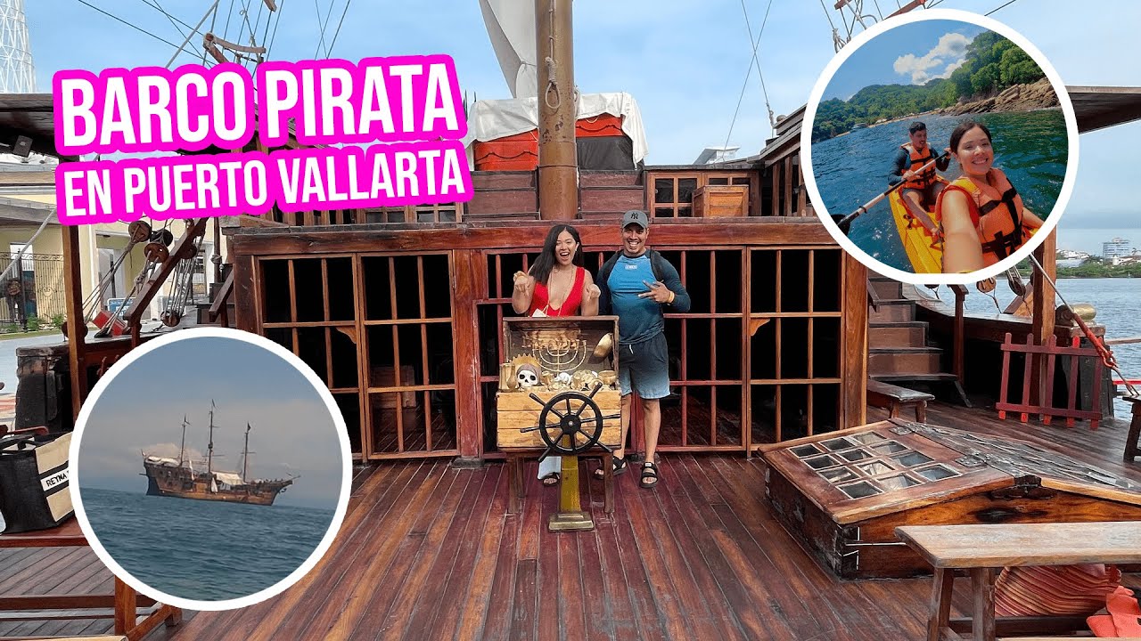 🔴Navegando en un BARCO PIRATA EN PUERTO VALLARTA    ☠