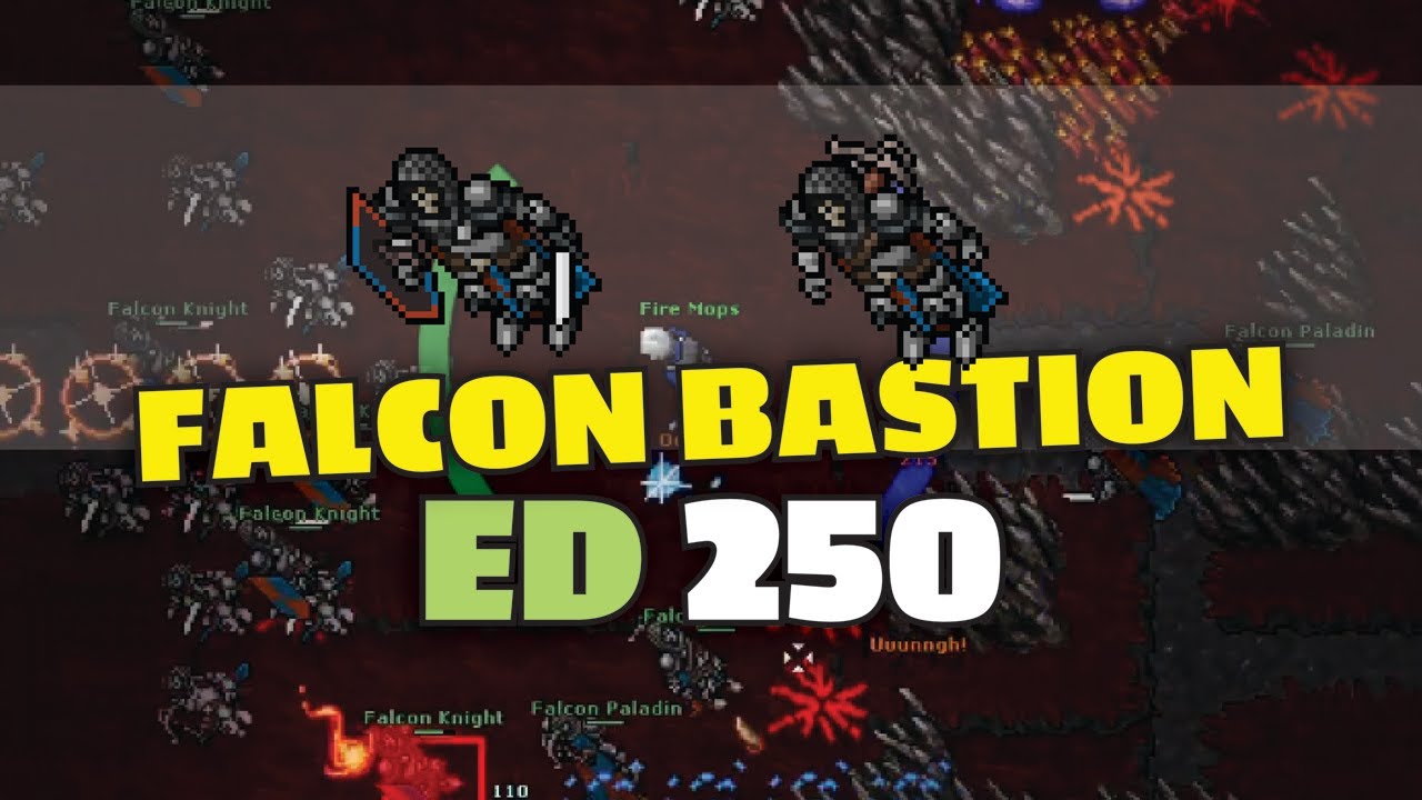 Falcon Bastion - ED 250 solo - Tibia hunting