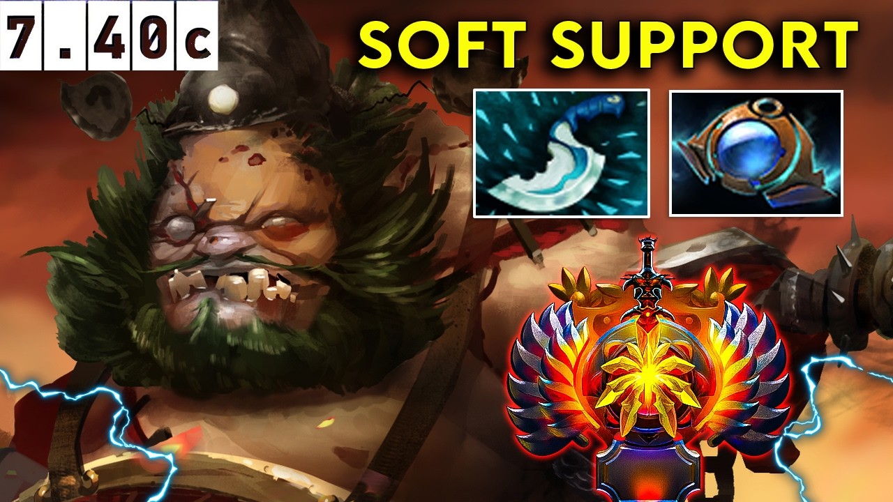 Pudge Immortal Soft Support - Dota 2 Patch 7.40c Pro Pub Gameplay
