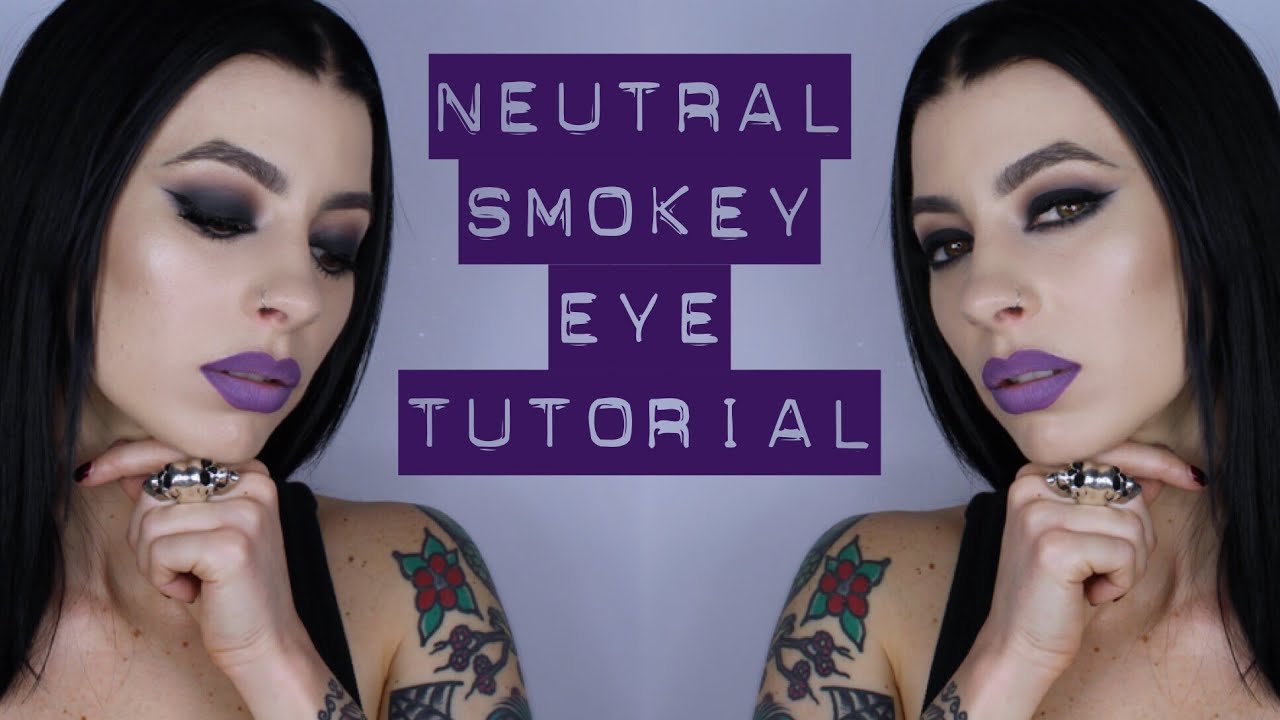 Neutral Smokey Eye | Kat Von D Lock It + Smoke Eye Contour Quad
