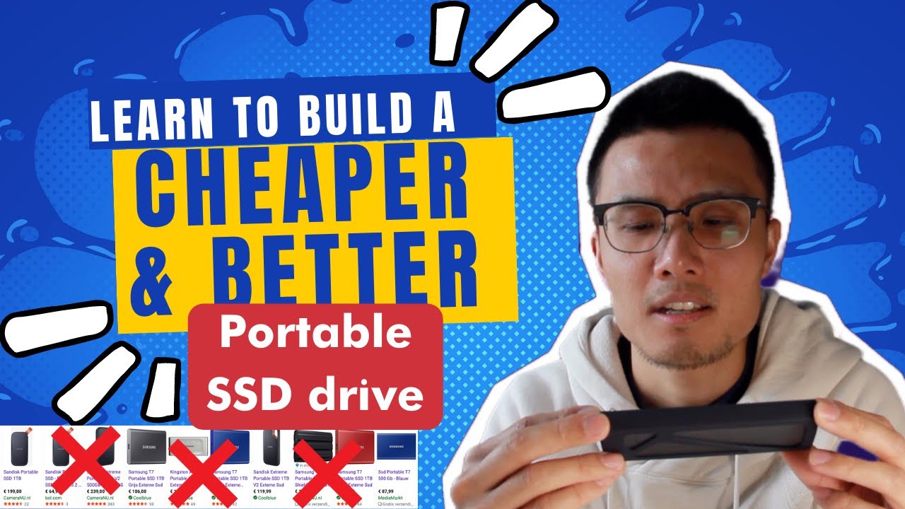 Learn to build my own portable SSD drive in 2 min - Don't buy those portable SSD online anymore!