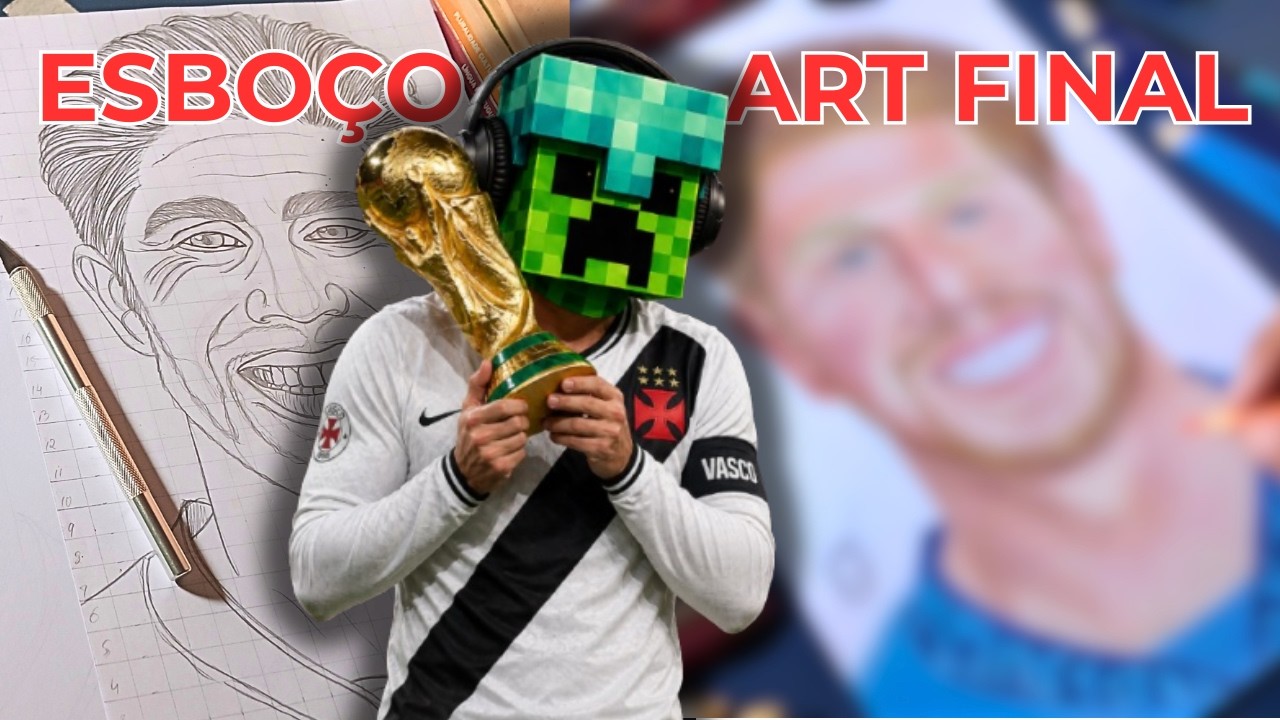 FIZ o DESENHO REALISTA PERFEITO Do JOGADOR Kevin De Bruyne