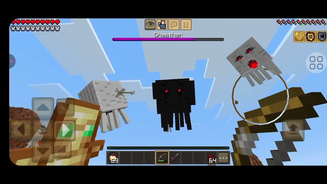 Giant Ghast Three Boss Addon in Minecraft Story Mode