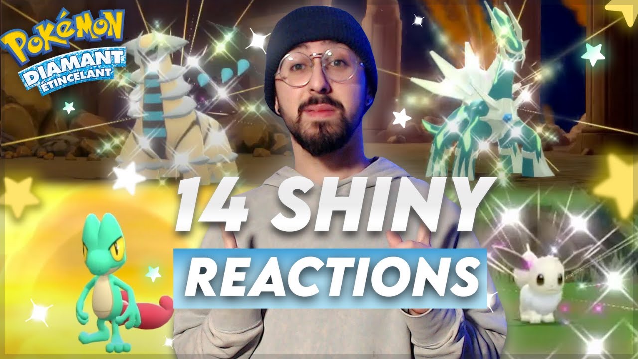 14 POKEMON SHINY REACTION SUR POKEMON DIAMANT ETINCELANT ET POKEMON PERLE SCINTILLANTE !!