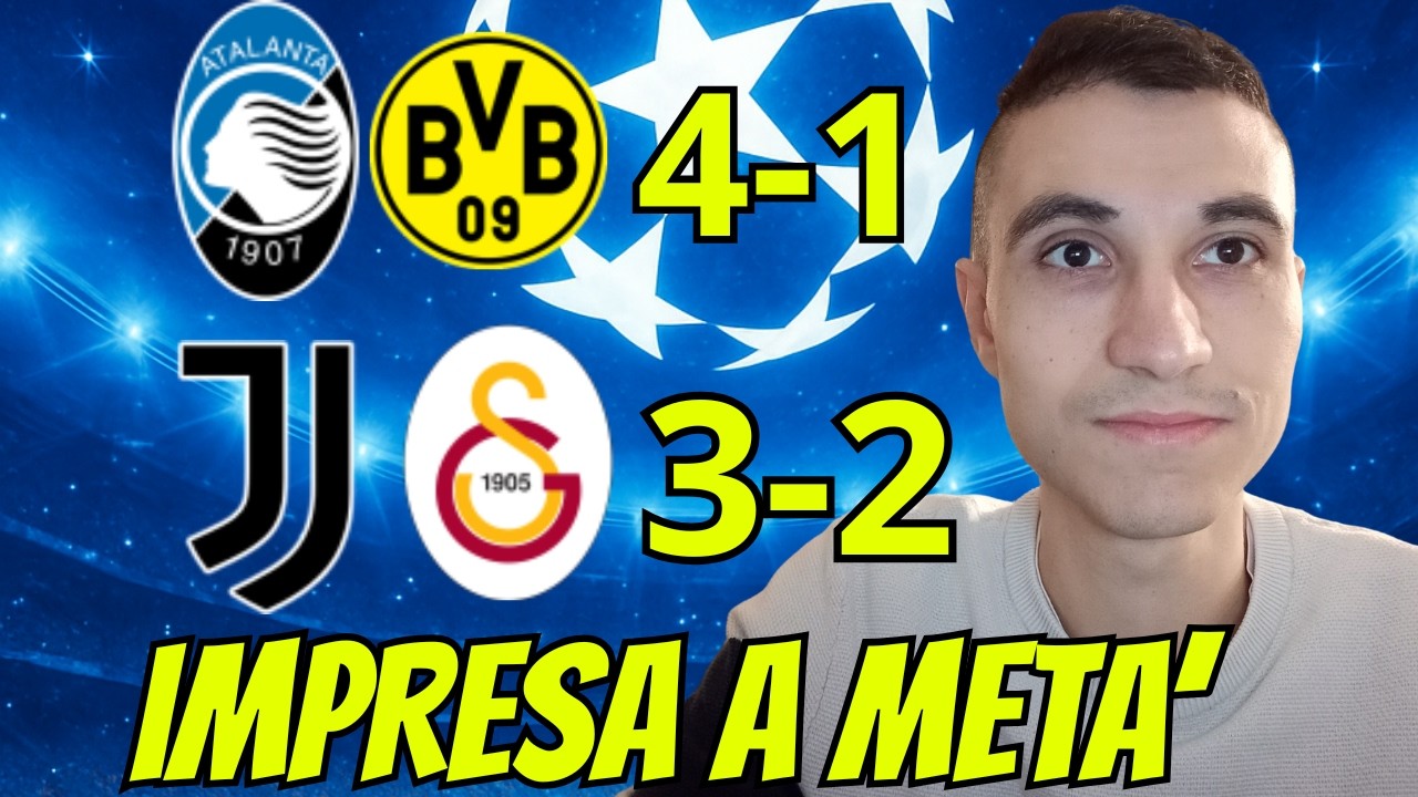 JUVENTUS 3-2 GALATASARAY  SFIORATA L'IMPRESA IN 10 !!