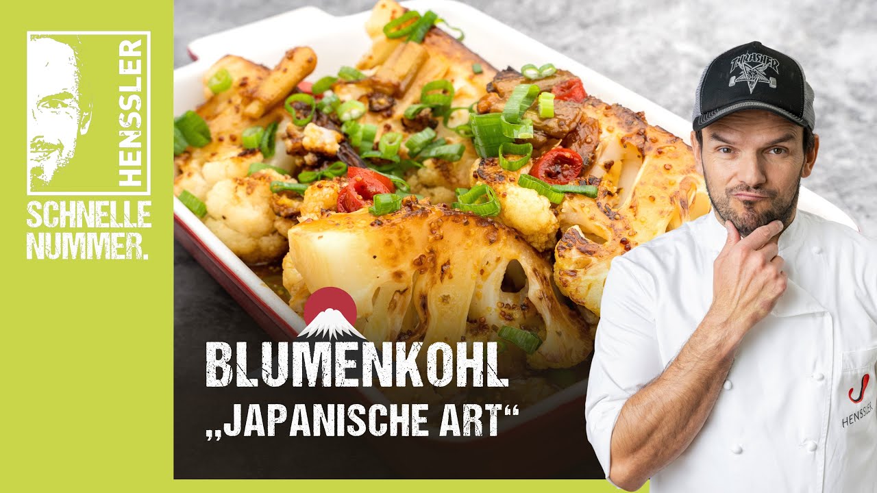 Schnelles Blumenkohl &bdquo;Japanische Art&ldquo; Rezept von Steffen Henssler | G&uuml;nstige Rezepte