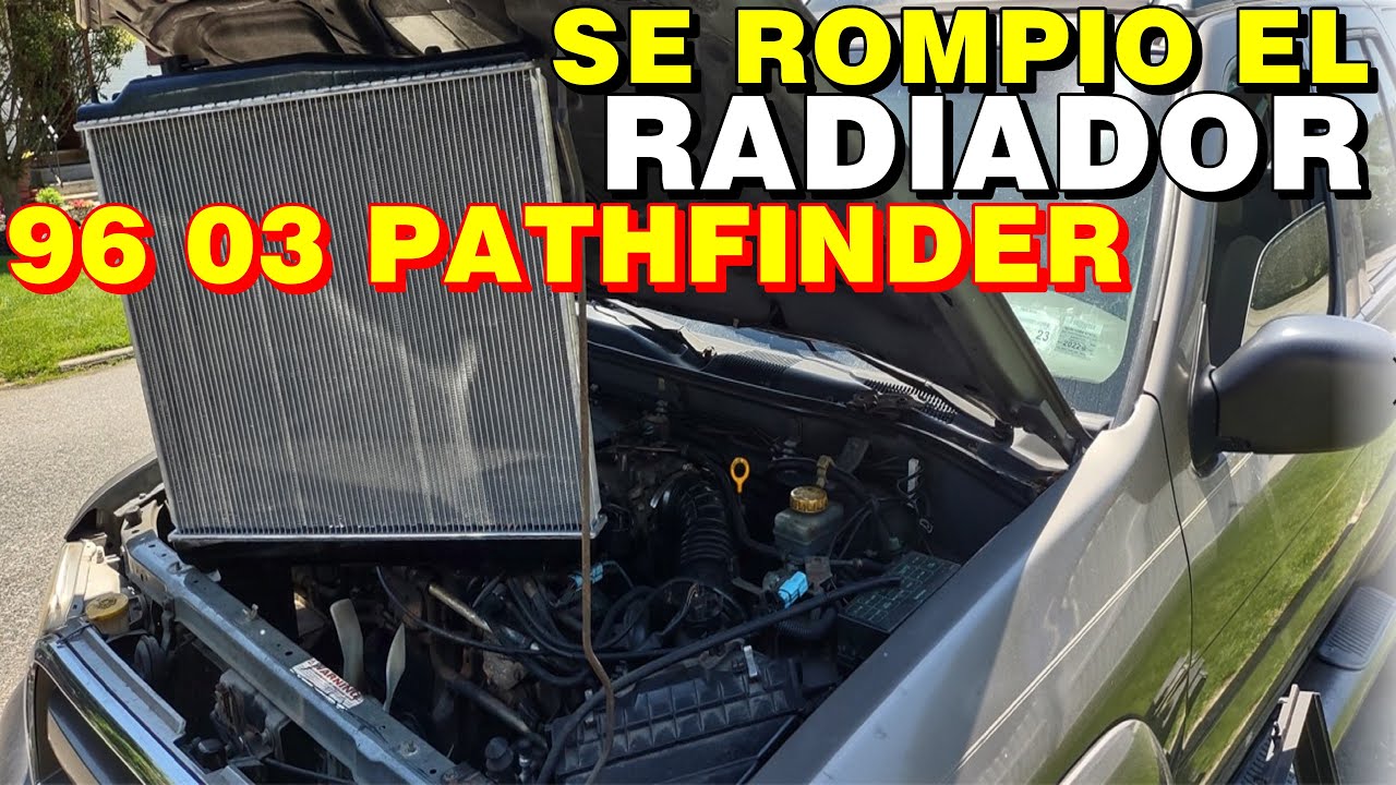 1996 2003 Nissan pathfinder radiator replacement and beed out the air