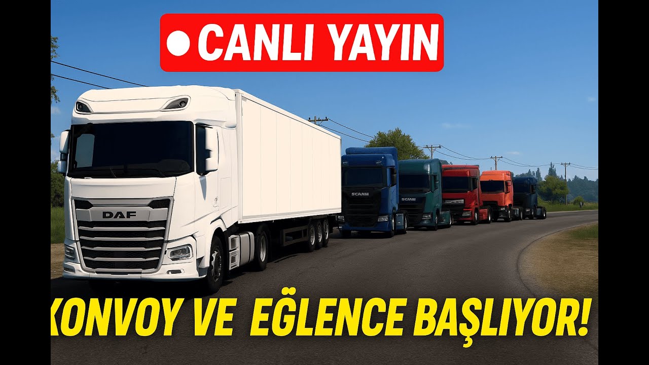 🚛 ETS2 EĞLENCELİ KONVOY CANLI YAYINI | SEN DE BİZİMLE OYNA! 🛣️